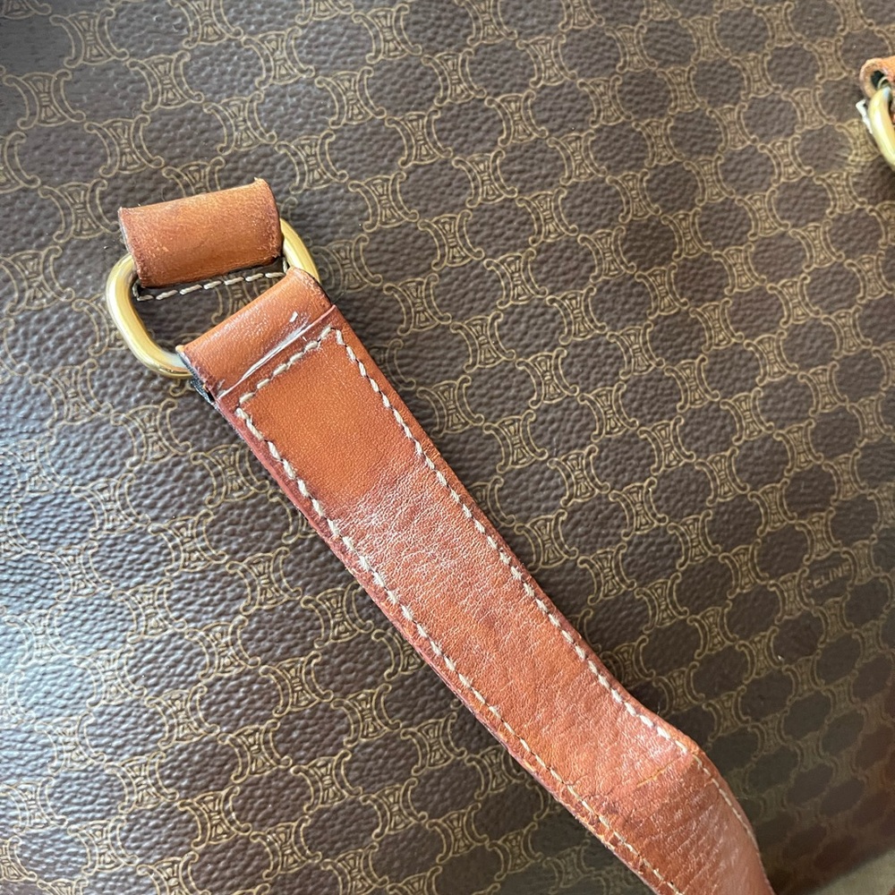 Authentic vintage CELINE large satchel bag M95 (X21) - Picture 4 of 16